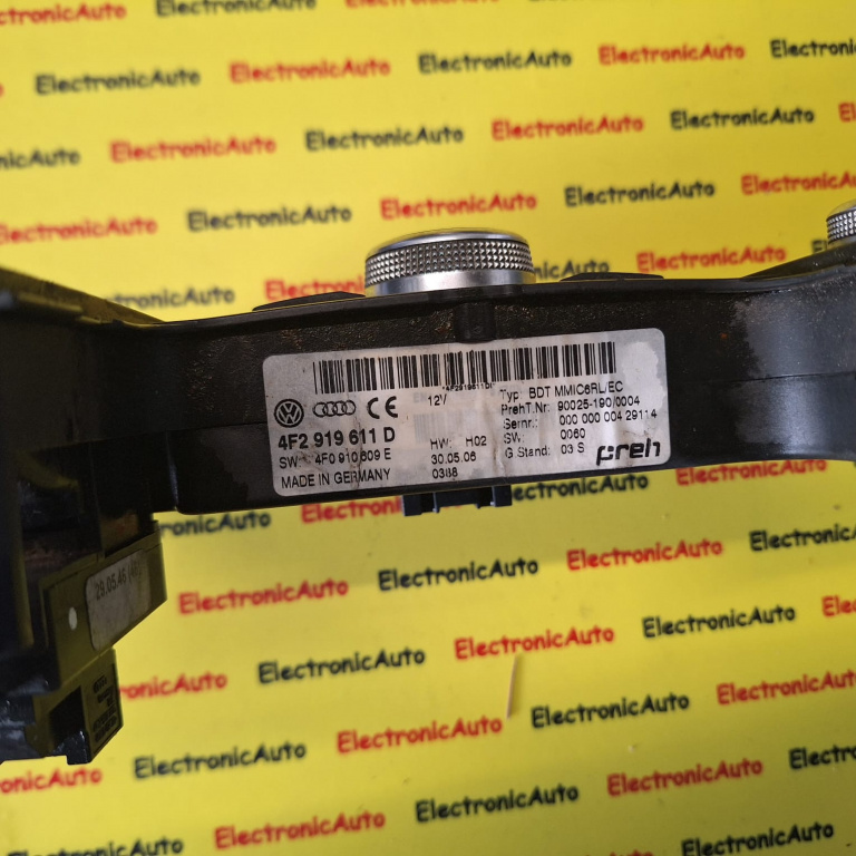 Consola radio audi a6, 4F2919611D, 4F2927225,