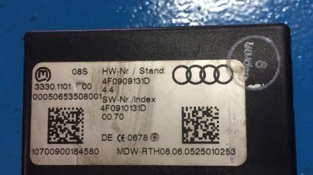 Contact cu cheie Audi A6 4F C6 3.0 tdi motor: BMK cod: 4F0909131D