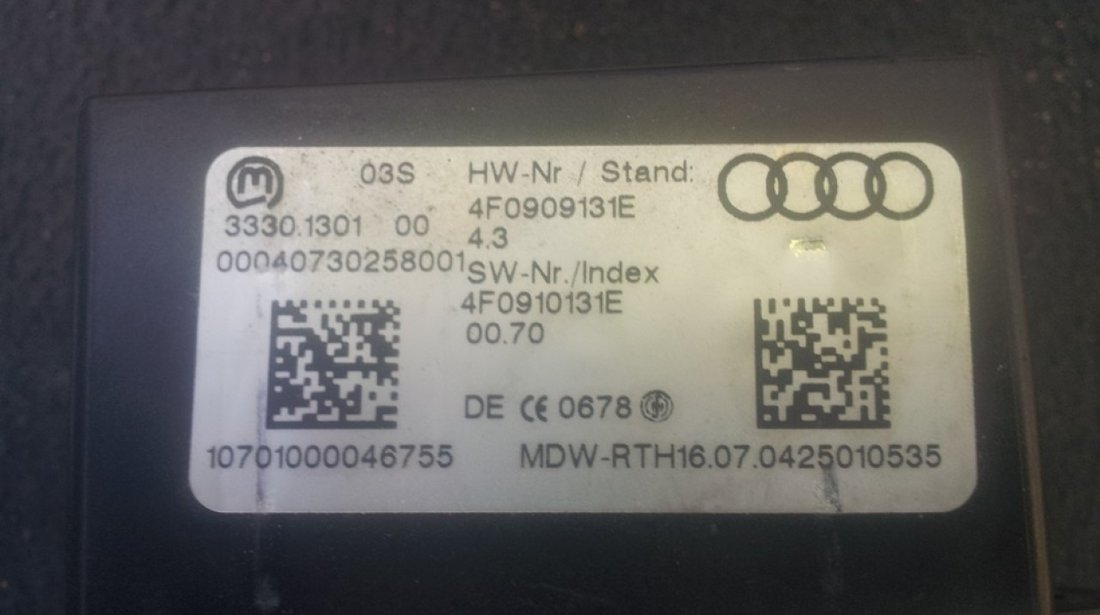 Contact Cu Cheie Audi A6 4f Cod 4f0909131e