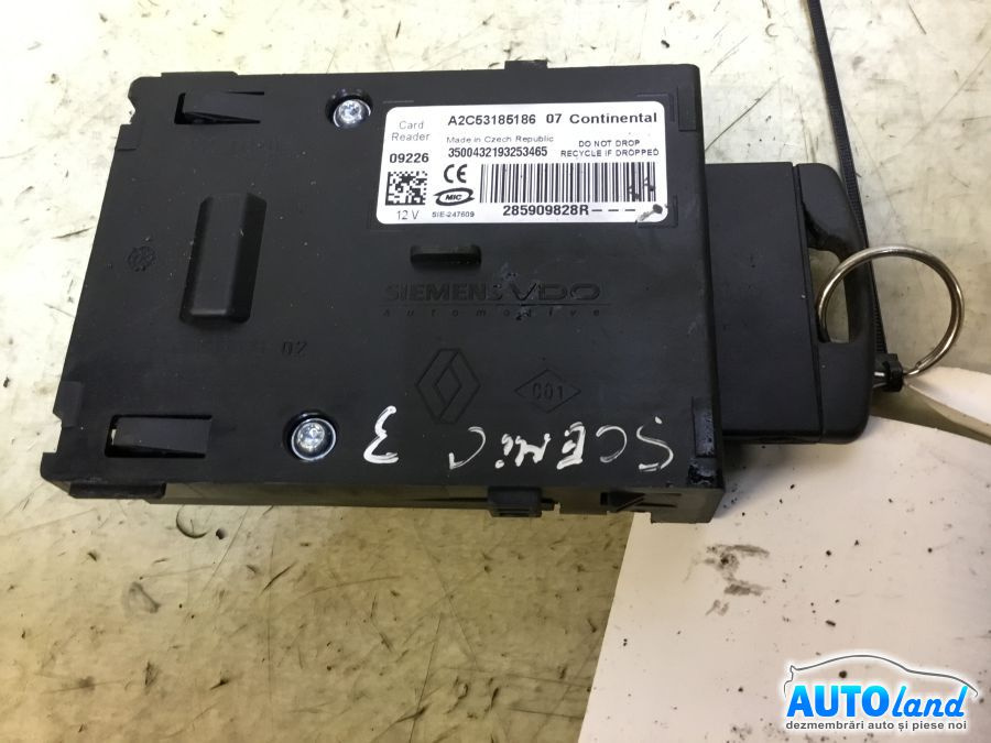 Contact cu Cheie Auto 285909828r Renault SCENIC III JZ0/1 2009