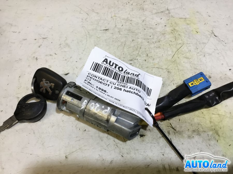 Contact cu Cheie Auto Peugeot 206 hatchback 2A/C 1998
