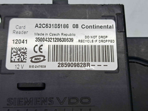 Contact cu cheie Renault Megane 3 Combi [Fabr 2008-2015] 285909828R 1.6 DCI K9K63681KW / 110CP