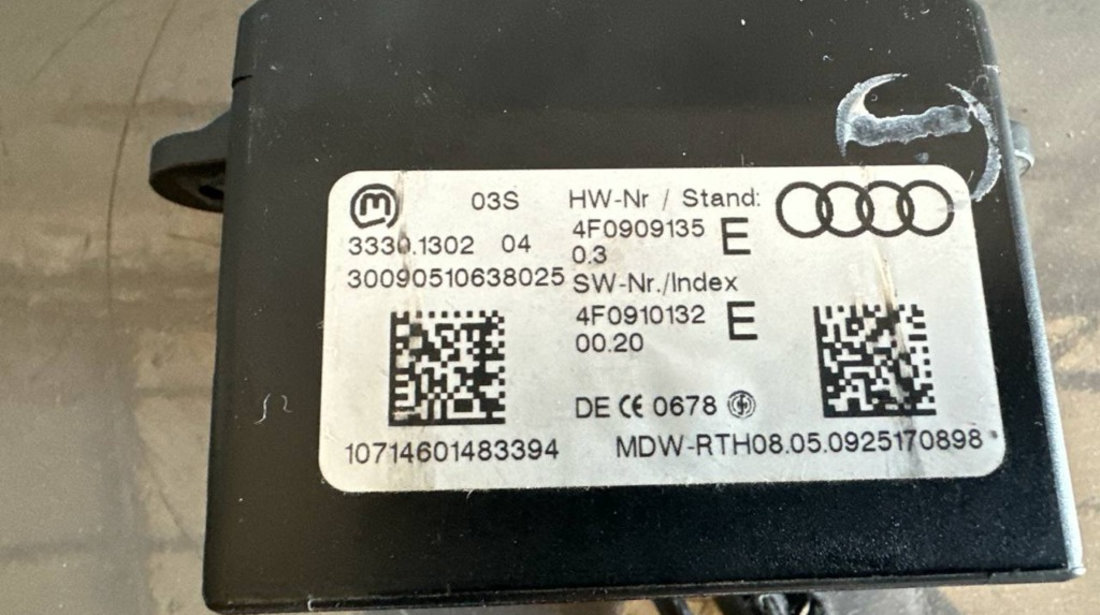 Contact pornire cu cheie 4F0909135E AUDI A6 C6 Sedan (4F2) 2.7 TDI 163 cai