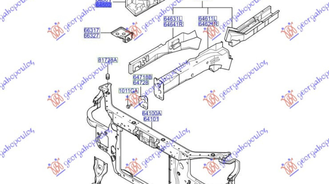 Contra Aripa Interior Dreapta Fata Metalica Hyundai Getz 2002-2003-2004-2005