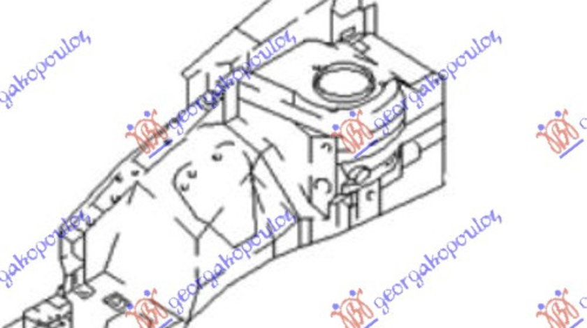 Contra Aripa Metalica Interior Stanga Fata Hyundai Accent H/B 2003-2004-2005