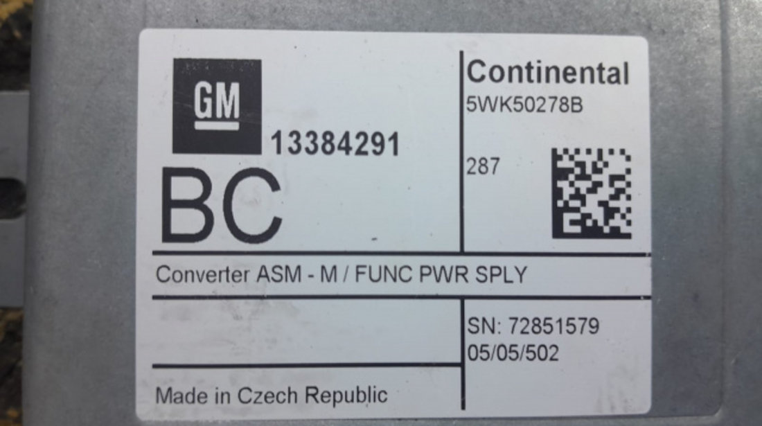 Control modul navigatie 13384291 Opel Astra J [2009 - 2012]