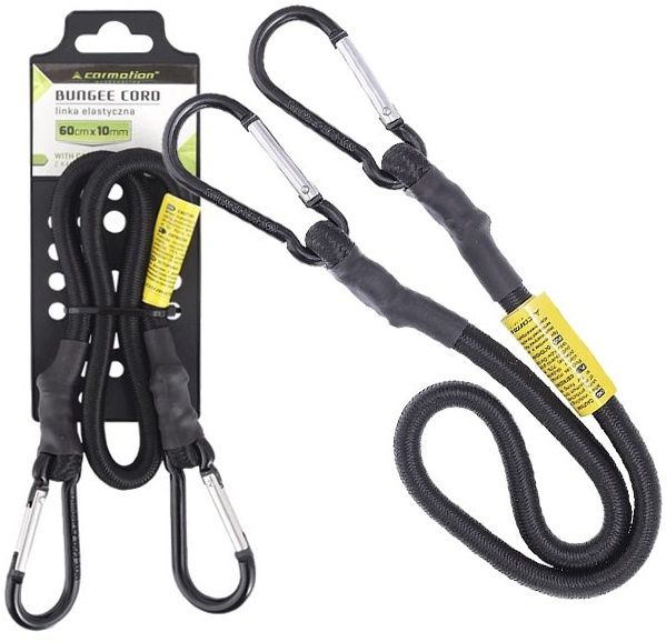 Cordon Elastic Bagaje Cu Carabiniere 10mm x 60 cm Carmotion 86314