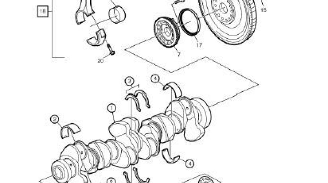 Coroana volanta rigida motor Renault,Volvo 12,8 DXi CEI 20711957