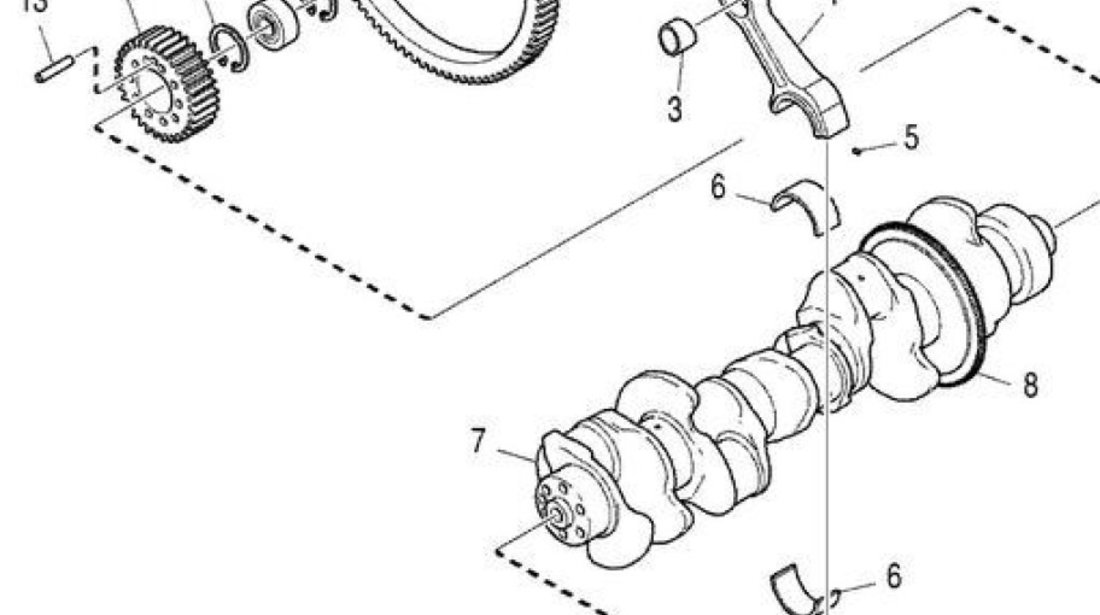 Coroana volanta Scania motor 8,8 D HPI si 11,7 D HPI CEI 1471237