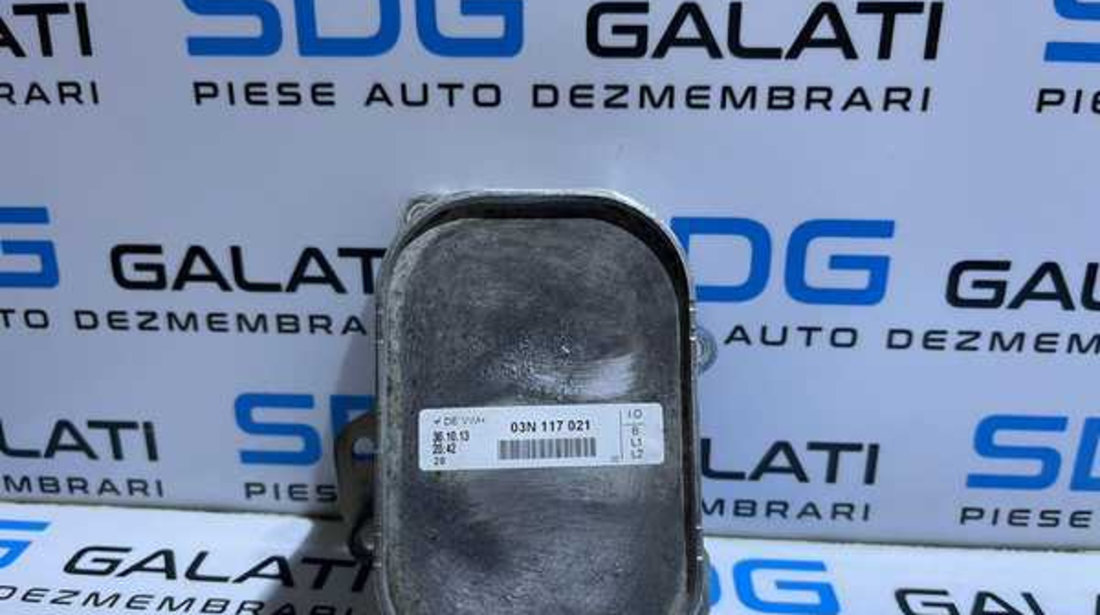 Corp Carcasa Filtru Ulei Suport Termoflot Skoda Octavia 3 1.6 TDI CLHA CLHB CXXA CXXB DBKA DDYA DDYB 2013 - 2020 Cod 03N117021