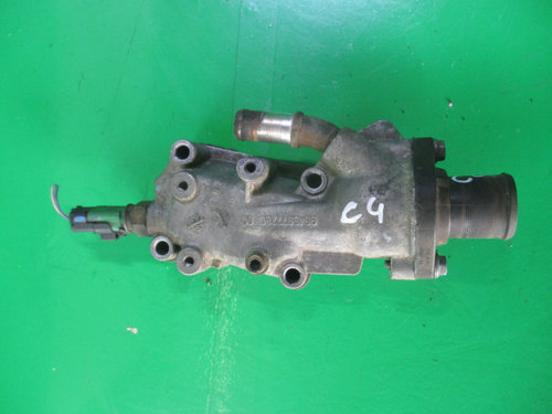 CORP / CARCASA TERMOSTAT COD 9646977280 CITROEN C4 1.4 16V FAB. 2004 – 2011 ⭐⭐⭐⭐⭐