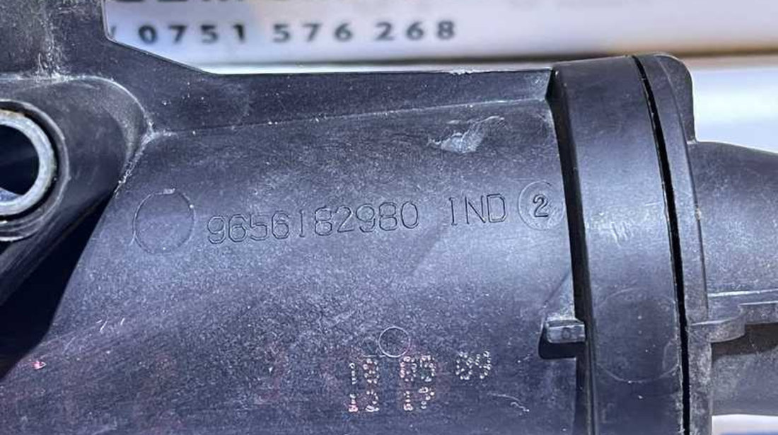 Corp Carcasa Termostat Senzor Temperatura Apa Peugeot 308 2.0 HDI 2008 - 2014 Cod 9656182980