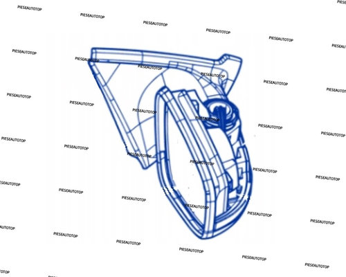 Corp oglinda dreapta Dacia Spring NOU 963031869R OE (CU OGLINDA) (FARA CARCASA)