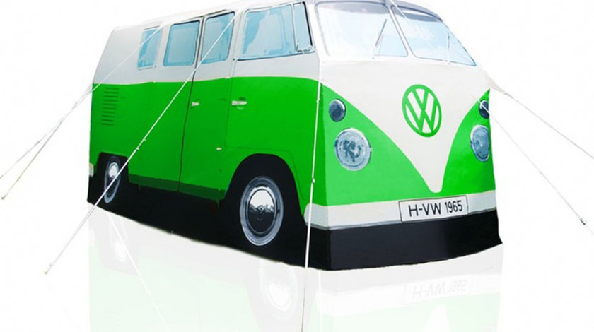 Cort Camping Oe Volkswagen T1 Bulli Verde / Alb 231069616