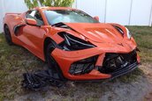 Corvette C8 distrus la doar o zi dupa livrare