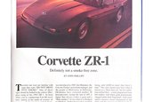 Corvette ZR-1 cu 2.129 de kilometri la bord