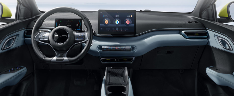 Costa cu peste 11.800 de euro mai putin decat cea mai ieftina Dacia Spring, insa ofera de aproape doua ori mai multa putere. In plus, ceasurile de bord digitale si display-ul central cu o diagonala de 10.1 inch sunt oferite in standard Costa cu peste 11.800 de euro mai putin decat cea mai ieftina Dacia Spring, insa ofera de aproape doua ori mai multa putere. In plus, ceasurile de bord digitale si display-ul central cu o diagonala de 10.1 inch sunt oferite in standard