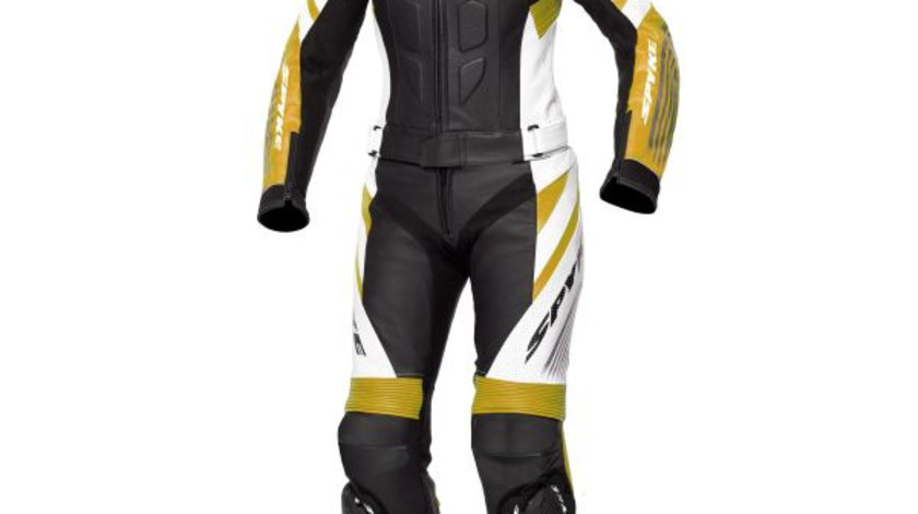 Costum Moto Spyke Estoril Sport Lady Negru / Auriu / Alb Marimea 46 110253/10111/46