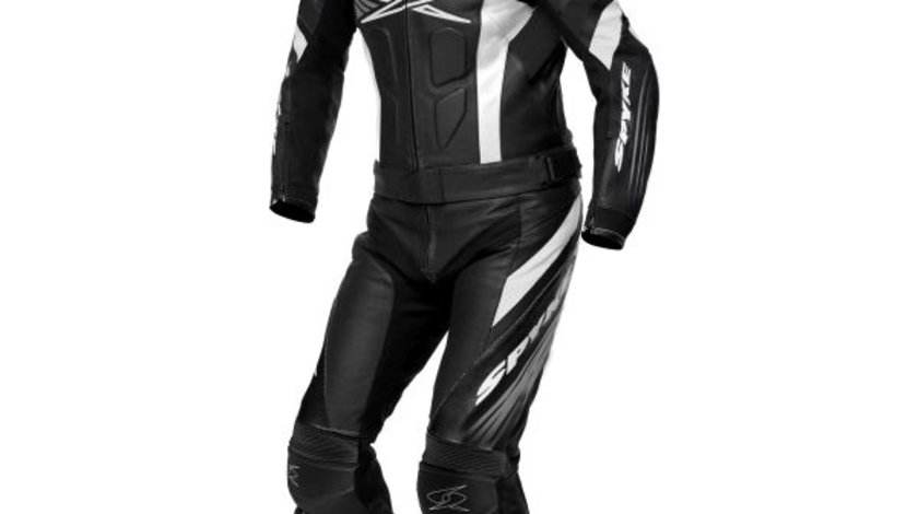 Costum Moto Spyke Estoril Sport Negru / Alb Marimea 58 110252/10201/58