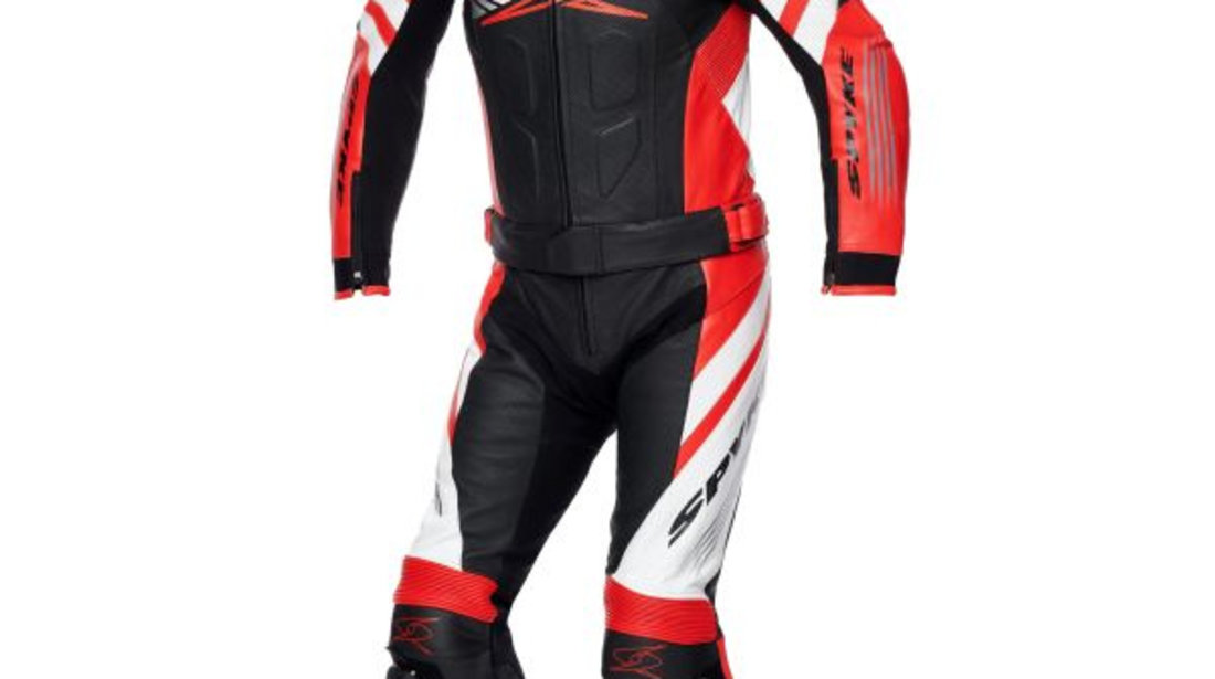 Costum Moto Spyke Estoril Sport Negru / Alb / Rosu Marimea 58 110252/10135/58