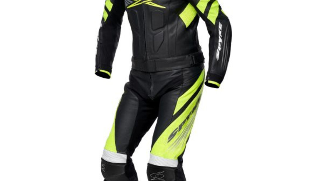 Costum Moto Spyke Estoril Sport Negru / Galben Marimea 58 110252/10164/58