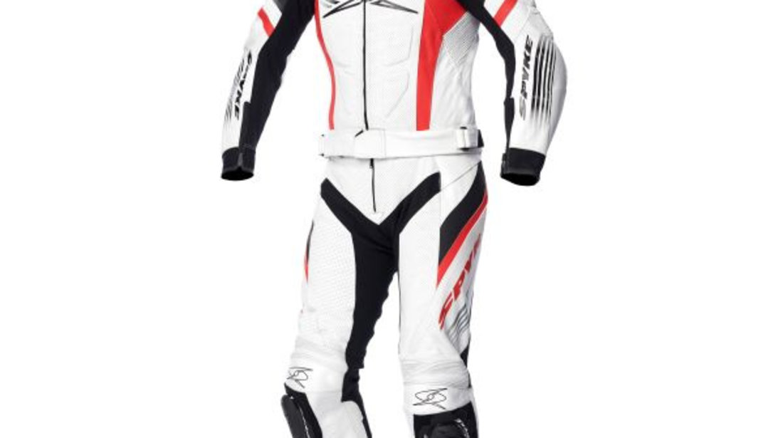 Costum Moto Spyke Estoril Sport Negru / Rosu / Alb Marimea 52 110252/10232/52