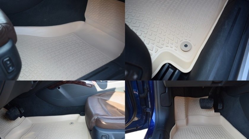 Covoare cauciuc stil tavita LAND ROVER RANGE ROVER SPORT 2013-> ( 3D 0238, A10 BEJ ) VistaCar