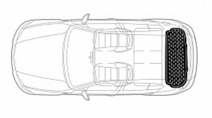 Covor portbagaj tavita Toyota Land Cruiser Prado (J120) 2002-2009 5 usi COD: PB 6671 PBA2 AutoCars