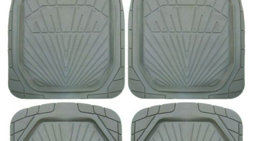 Covorase auto (cauciuc, 4 bucati, culoare gri) VOLVO 440 K, XC90 I, XC90 II; ALFA ROMEO 159; AUDI 200; CHEVROLET EPICA, LACETTI, SPARK; CHRYSLER PT CRUISER, STRATUS; CITROEN AX, BERLINGO, BX, C5 I