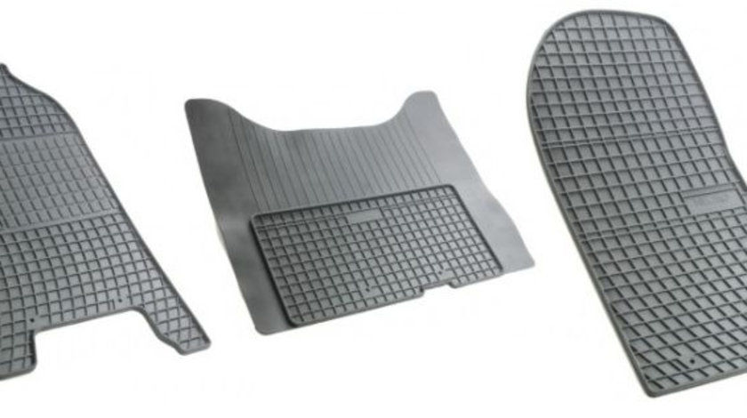 Covorase auto (fata; set, cauciuc, 3 bucati, culoare negru) IVECO DAILY III, DAILY IV intre 1999-2011