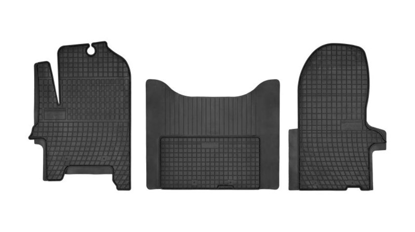 Covorase auto (set, cauciuc, 3 bucati, culoare negru) IVECO DAILY III, DAILY IV, DAILY V dupa 1999
