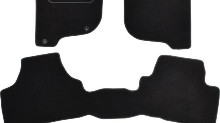 Covorase auto (set, velur, 3 bucati, culoare negru, 4 usi) MITSUBISHI L 200 TRITON intre 2005-2015