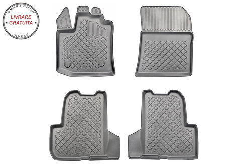 Covorase auto tip tavita Dacia Lodgy fabricatie 07.2012 - prezent, caroserie combi, 5-7 locuri, fara...