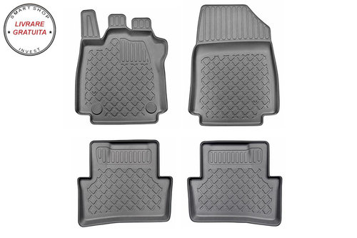 Covorase auto tip tavita Renault Clio IV Grandtour fabricatie 03.2013 - 02.2021, caroserie combi #1-...