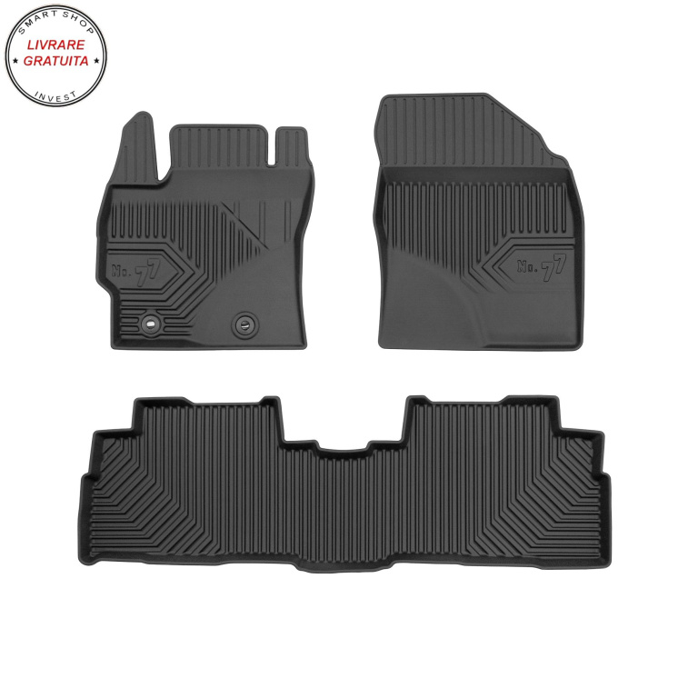 Covorase auto tip tavita Toyota Verso II fabricatie 03.2009 - 07.2018, caroserie van #1- livrare gratuita