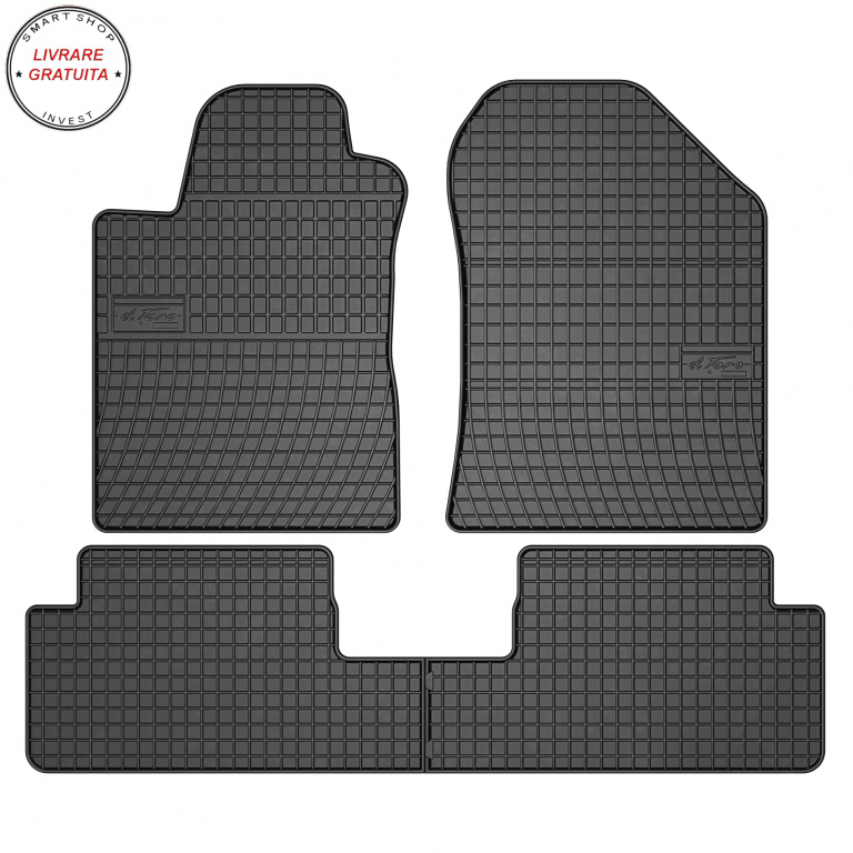COVORASE CAUCIUC TOYOTA COROLLA VERSO II 2004 - 2009 MONOVOLUM 5D- livrare gratuita