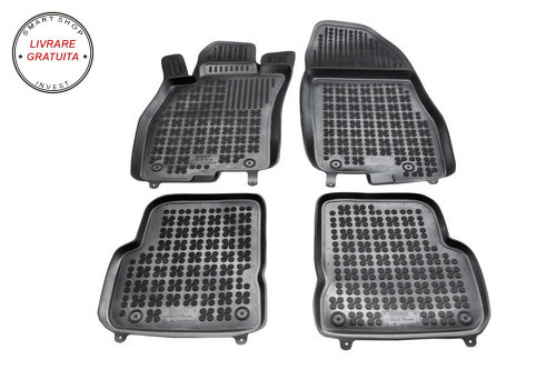 Covorase interior cauciuc tip tava negru Alfa Romeo MITO 2008 - 2018 4-Piese