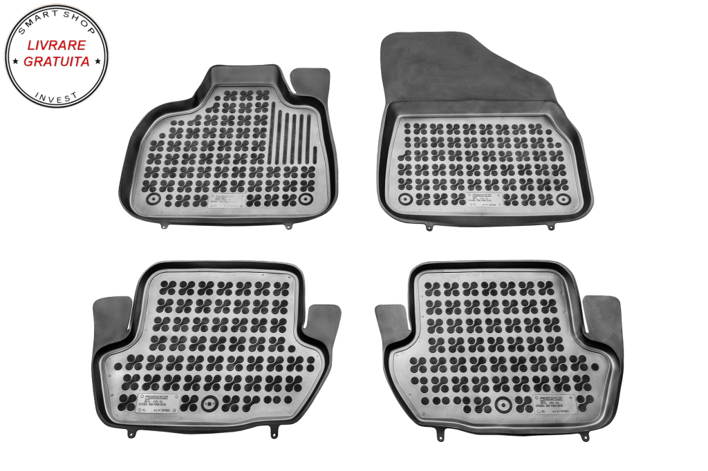 Covorase interior cauciuc tip tava negru DS5 all models with Hybrid 2011 - 2015 4-Piese - livrare gratuita