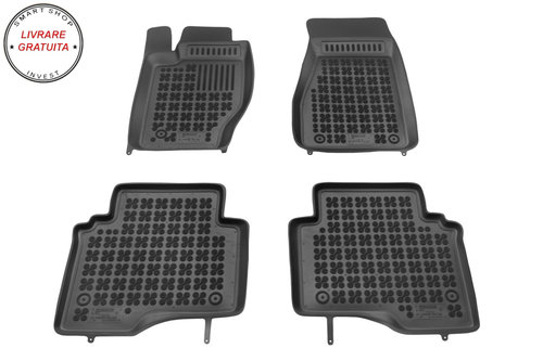 Covorase interior cauciuc tip tava negru Jeep COMMANDER 2006 - 2010 4-Piese