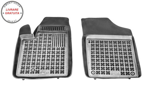Covorase interior cauciuc tip tava negru Peugeot PARTNER I front 1997 - 2010 2-Piese
