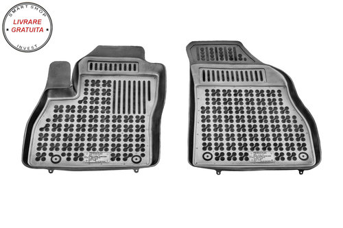 Covorase interior cauciuc tip tava negru Peugeot BIPPER - front, Cargo version 2007 - 2016 2-Piese -...
