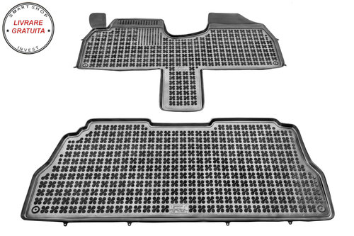 Covorase interior cauciuc tip tava negru Peugeot 806 1994 - 2002 2-Piese