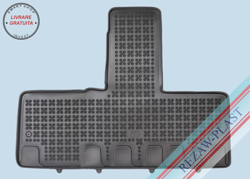 Covorase interior cauciuc tip tava negru Toyota PROACE VERSO II middle, version with the electric parking brake, 3 passenger when the first row 2 passenger 2020 - 1-Piese - livrare gratuita