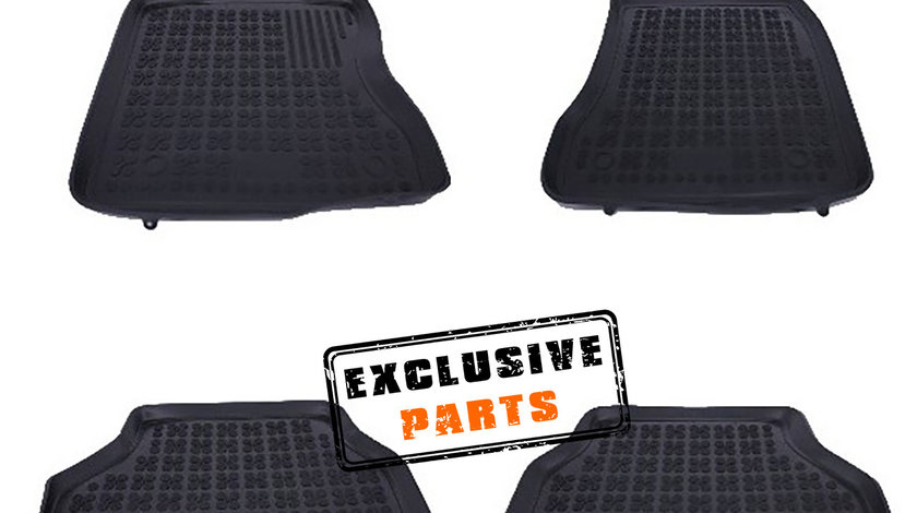 Covorase presuri auto negru din cauciuc BMW Seria 5 E60/ E61 (03-10)