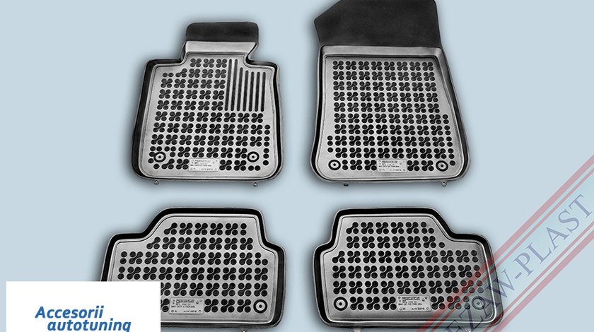 Covorase Presuri Auto Negru din Cauciuc BMW Seria 1 E87 2004-2011, BMW Seria 1 F20 2011+