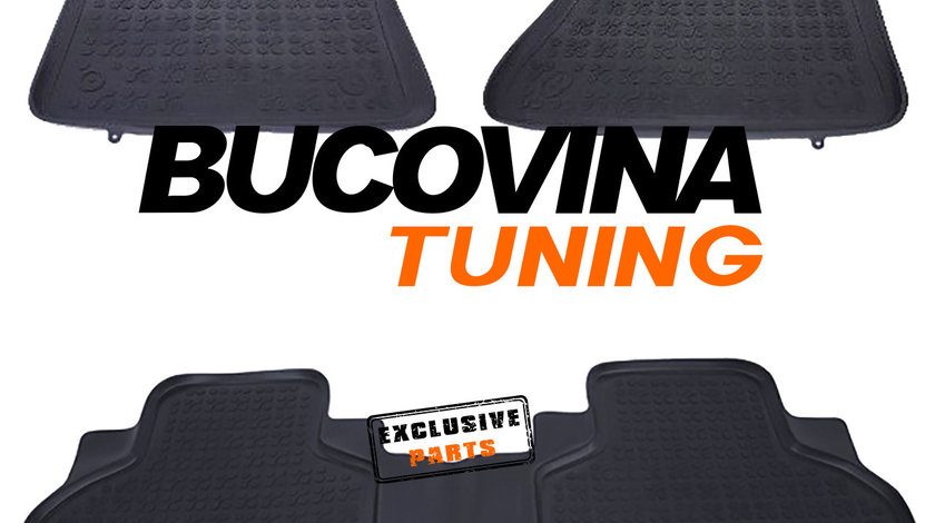 Covorase presuri auto negru din cauciuc BMW X5 F15 (13-18)