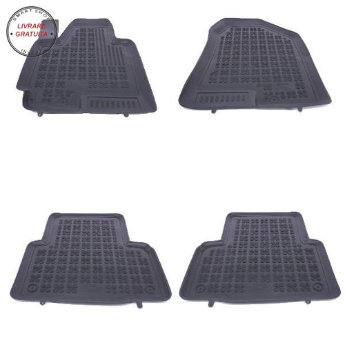 Covorase Presuri Auto Negru din Cauciuc Hyundai IX35 (2010-2015)