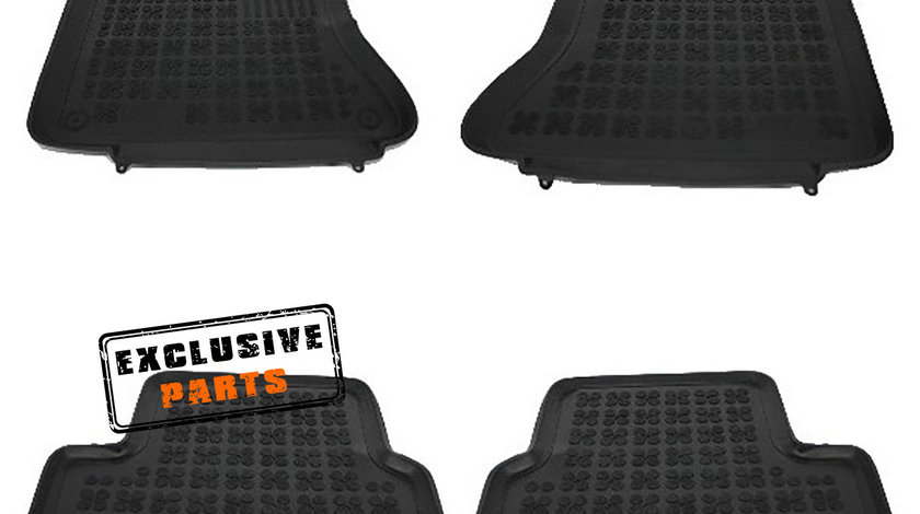 Covorase Presuri Auto negru din cauciuc Mercedes Benz A-Class W176 (12-18)