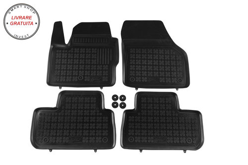 Covorase Presuri Auto Negru din Cauciuc compatibil cu Land Rover Freelander II (2007-2014)- livrare ...