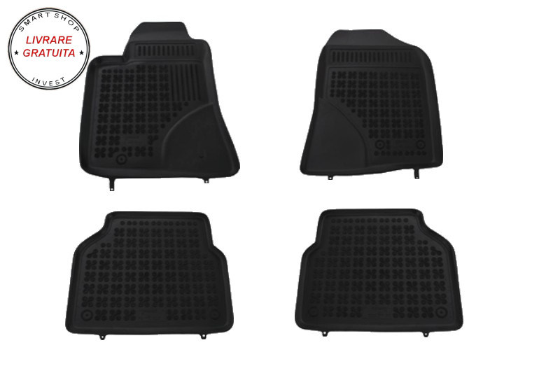Covorase Presuri Auto Negru din Cauciuc compatibil cu TOYOTA Avensis 2003 - 2009